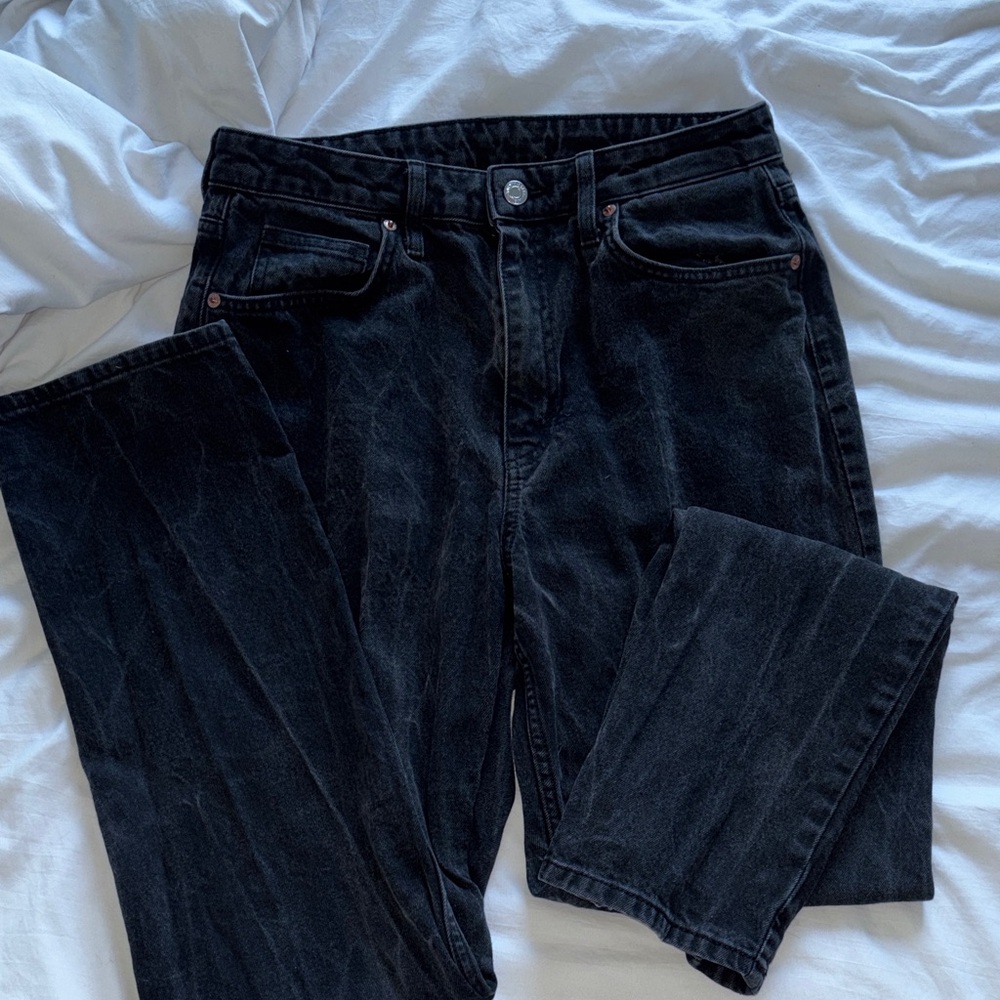 H&M Women's Black Straight Leg Jeans